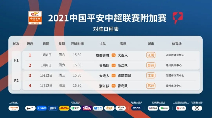 2021中超联赛赛程表及直播平台分享（精彩比赛不容错过）