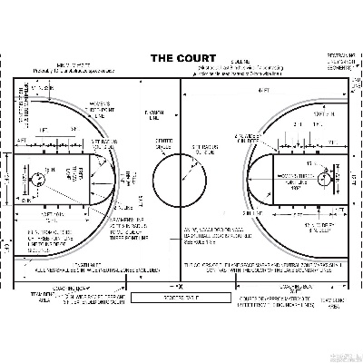 篮球场平面图图片欣赏与分享-第3张图片-www.211178.com_果博福布斯