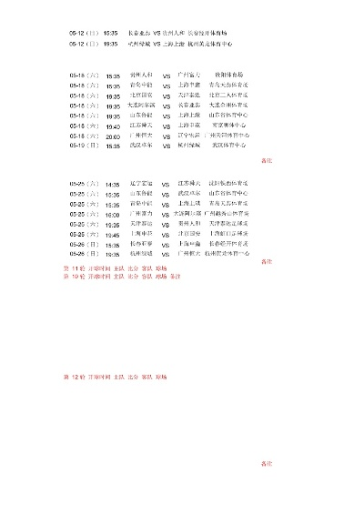 中超联赛2013赛程 中超2013赛季