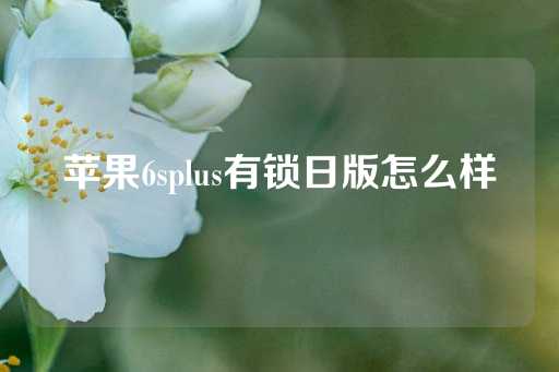 苹果6splus有锁日版怎么样